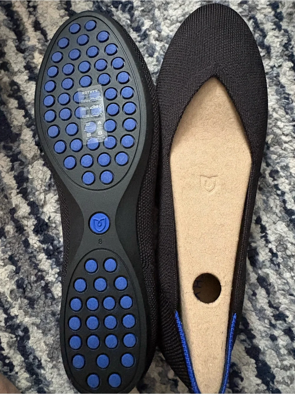 Rothy's Black Flats. The Daily flats in black. - Picture 2 of 5